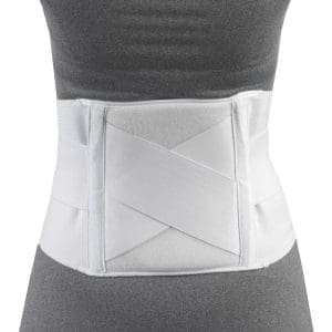 Champion Sacro Brace with Thermo Pad provides firm lower back support for mobility and home care.