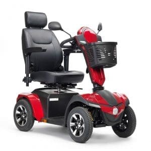 Drive Panther 4-Wheel Heavy Duty Mobility Scooter with padded seat for mobility support.