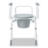 Medline, Drop-Arm Aluminum Commodes with Wheels, G1-506DWX1 - Image 8
