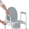 Medline, Drop-Arm Aluminum Commodes with Wheels, G1-506DWX1 - Image 5