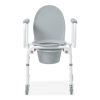 Medline, Drop-Arm Aluminum Commodes with Wheels, G1-506DWX1
