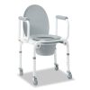 Medline, Drop-Arm Aluminum Commodes with Wheels, G1-506DWX1 - Image 2