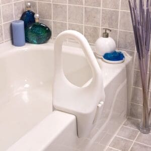 Parsons Bathtub Safety Rail 1260: plastic, rotational, for home care and bathtub mobility support.