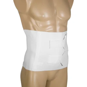 OTC Unisex Abdominal Binder, Velcro straps, for compression and support in home care.