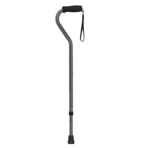 Drive, Offset Handle Cane Black Wave, 10309BKW