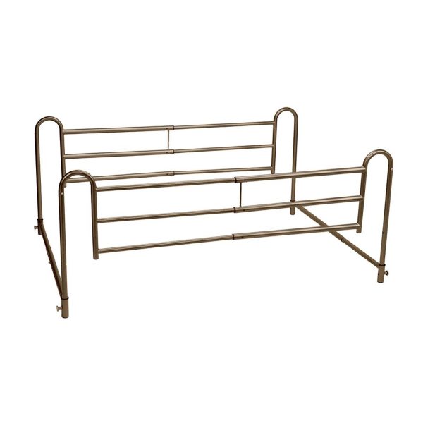 Drive, Tool-Free Adjustable Length Home-Style Bed Rail, 16500BV