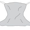 Drive, Full Body Patient Lift Sling, Mesh with Commode Cutout, 13221 - Image 2