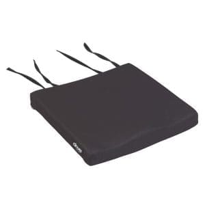 Drive Molded Foam Wheelchair Cushion 14880, contoured, with fabric ties for mobility support.