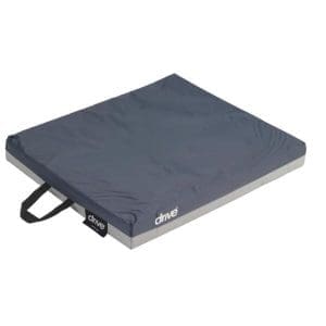 Drive Gel "E" 2" Gel/Foam Wheelchair Cushion—firm, flat support for home care mobility.