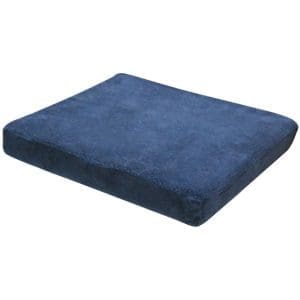 Drive 3" Foam Cushion, dark blue, square; supportive seat cushion for mobility and home care use.