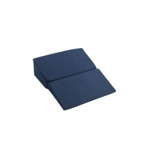 Folding foam leg wedge pillow for medical use, home care, and comfort leg elevation.
