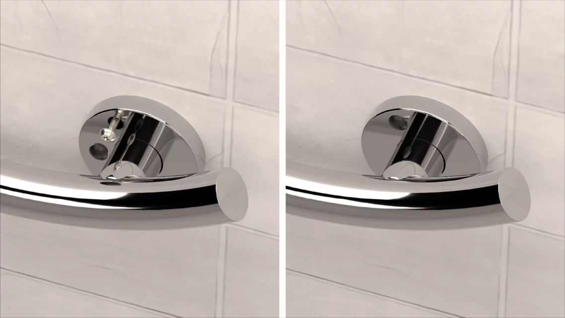 HealthCraft, Decorative Wave Grab Bars (Left & Right Orientation) - Image 4