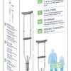 Drive, Universal Aluminum Crutch with Accessories, RTL10433