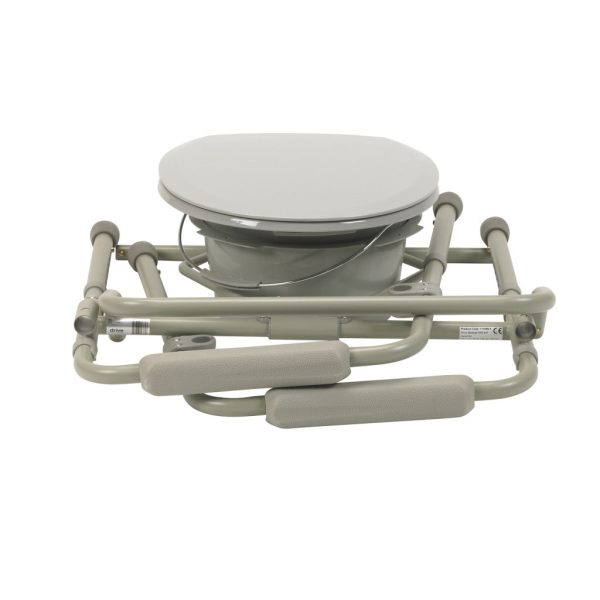 Drive, Folding Steel Commode with Deep Seat, 11148-1 - Image 4