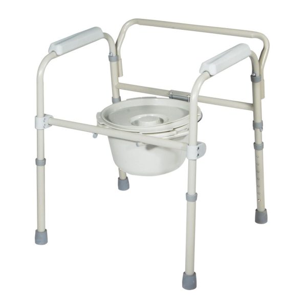 Drive, Folding Steel Commode with Deep Seat, 11148-1 - Image 2