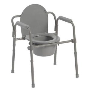Drive, Folding Steel Commode with Deep Seat, 11148N