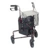 Drive, Deluxe 3 Wheel Aluminum Rollator, 10289BL & 10289RD