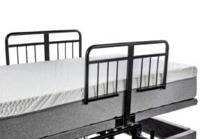 Harmony Hi Low Hospital Bed with Side Rails for home care and patient mobility support.
