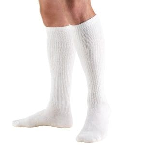 Truform Diabetic Knee High Socks, 8-15 mmHg compression, for home care and mobility support.
