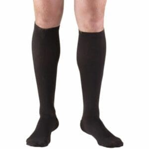 Truform 15-20 mmHg men's knee high compression socks for mobility support and home care.