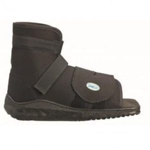 OTC Slimline Cast Boot 8707A: open-toe, high-ankle support for injury recovery, mobility aid.