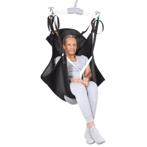 Handicare Hammock Sling for patient lifts, providing secure mobility support in home care settings.