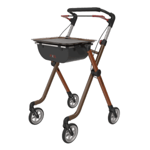REHASENSE PIXEL 4 Wheel Indoor Rollator with storage, mobility support for home care.