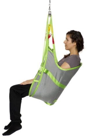HumanCare Amputee Sling: patient lift for home care, secure mobility support with overhead attachment.