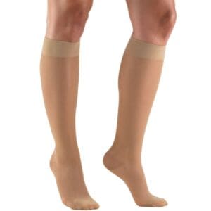 Truform 1773 knee high compression stockings, 15-20 mmHg for mobility support and home care.