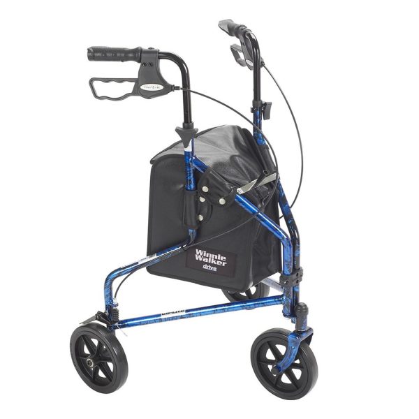 Drive, Deluxe 3 Wheel Aluminum Rollator, 10289BL & 10289RD - Image 6