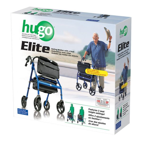 Drive, Hugo Elite Rolling walker with a Seat, 700-959, 700-961 - Image 2