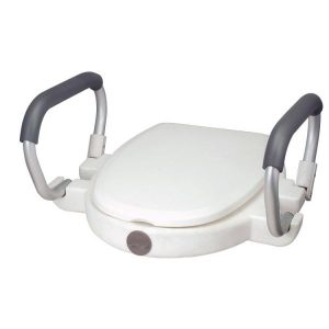 EZee Life, 2" Raised Toilet Seat With Flip Arms, CH2024