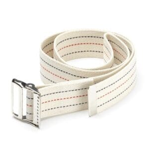 OTC Gait/Transfer Belt 2466: durable woven belt with buckle for safe mobility support, home care use.