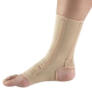 OTC Ankle Support 2560 in beige, open heel design for compression and mobility support.