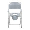 Drive, Aluminum Shower Chair and Commode with Casters, 11114KD-1 - Image 5