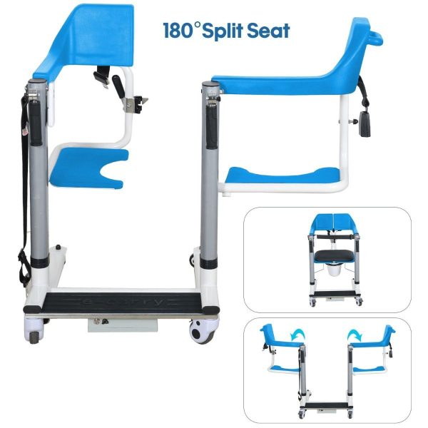 EZee Life, 4-In-1 Multifunctional Electric Lift, Transfer, Shower and Commode Chair, CH3076 - Image 8