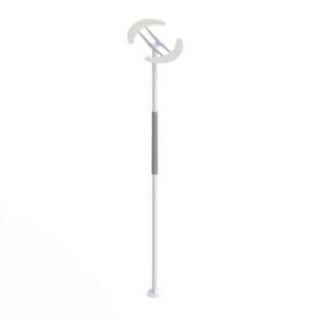 White grabber tool with long handle and claw, ideal for home care mobility support.