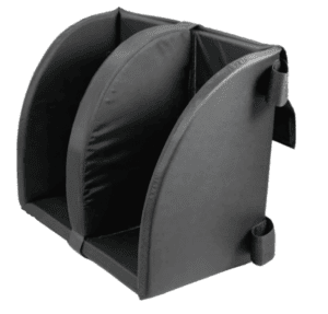 Nighthawk Soft Sided Foot Box with divider, dual compartments; mobility aid for organized storage.