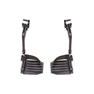 Invacare, Wheelchair Hemi Footrest, Composite Footplates And Heel Loops, 1 Pair, T93HCP