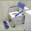 Artisan, 500A Drop Arm Wheeled Commode with Footrests - Image 2