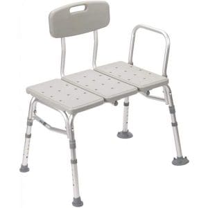 Drive Transfer Tub Bench 12011KD-1 with backrest, armrest for home care, mobility support.