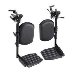 Invacare, Wheelchair Elevating Legrests, Aluminum Footplates, Padded Calf Pads, 1 pair, T94HAP