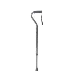 Drive Airgo Aluminum Adjustable Cane with curved handle for mobility support and home care use.