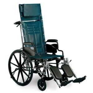 Invacare Tracer SX5 Recliner Wheelchair, high backrest, headrestโmobility support, home care.