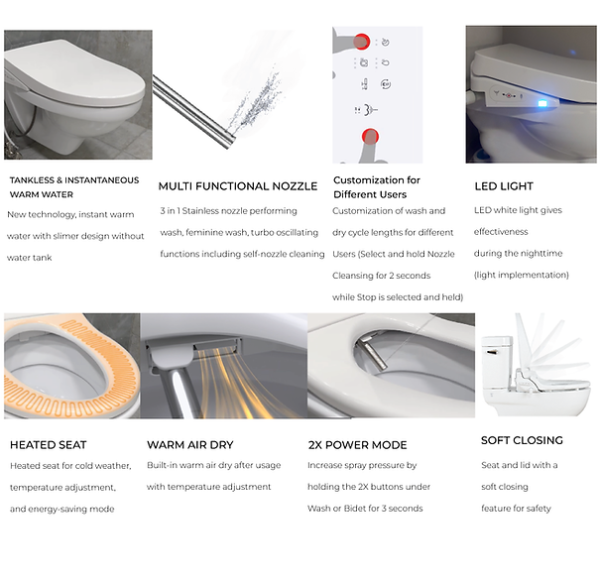 CleanTouch, CT 7200 Series Premium Plus Line Bidet, CT-7200 - Image 8