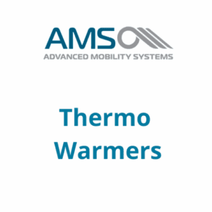 AMS Thermo Warmers logo for mobility device accessories, key for home care comfort.