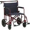 Drive, 22" Bariatric Aluminum Transport Chair, ATC22-R