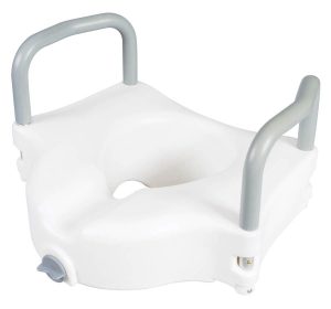 Carex, Classics Raised Toilet Seat with Armrests, FGB31877