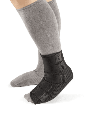 Sigvaris Coolflex Foot Wrap with adjustable straps for home care mobility support on one foot.