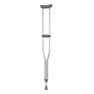 Drive EZ Adjust Aluminum Crutch with Euro-Style height clip, padded for mobility support and home care.
